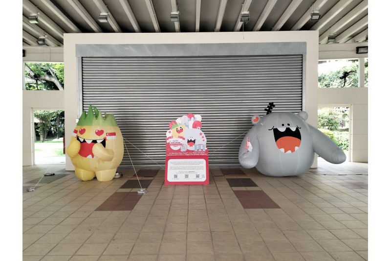 Customise 2m Inflatable Lighted Cartoons